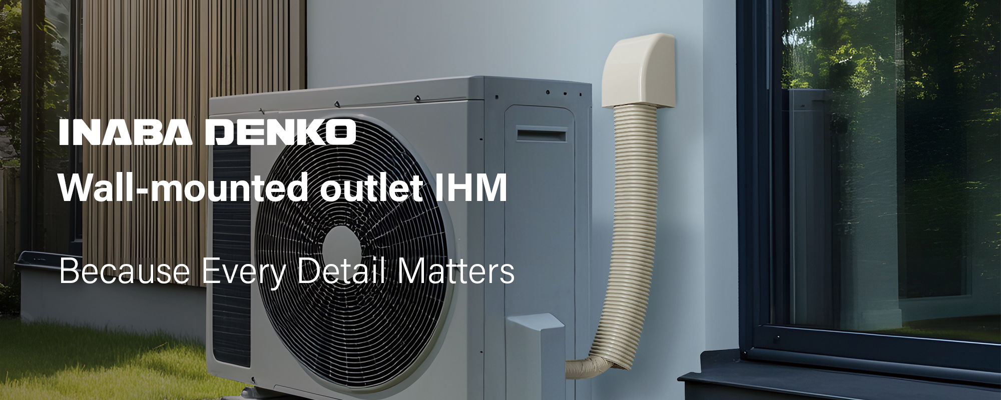 Wall-mounted outlet IHM-INABA DENKO