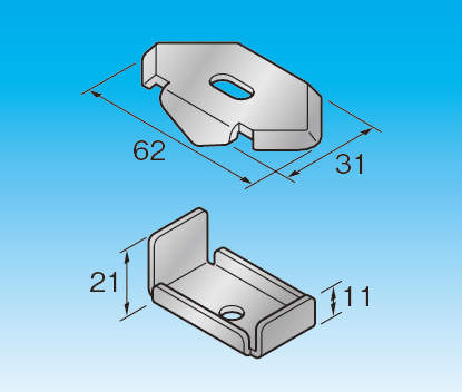 【RKT】FIXING FITTING FOR RD DUCT TO H STEEL