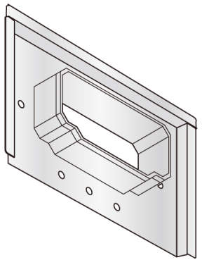 【RSPR-A】CUT-OFF WALL PLATE (REVERSE MOUNTING)