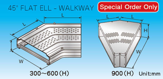 【RFW】45°FLAT ELL - WALKWAY