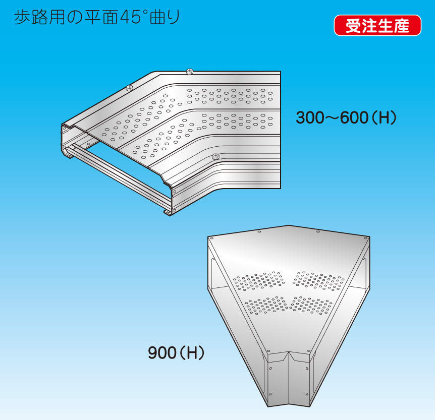【RFW】平面コーナー45°（歩路用）