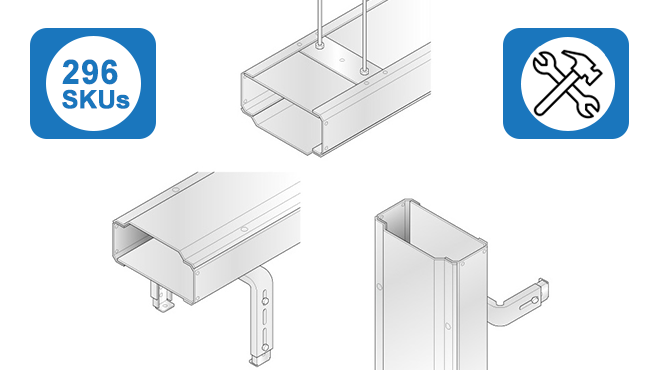 SLIMDUCT SLIMDUCT RD INABA DENKO INABA TRUNKING COMMERCIAL HVAC AIRCON COVER