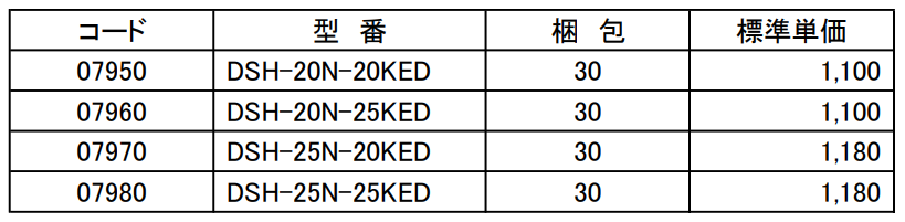 結露防止層付硬質塩化ビニル管エルボ保温材付「DSH-N-KED」コード・型番・梱包・価格-因幡電工(INABA DENKO)