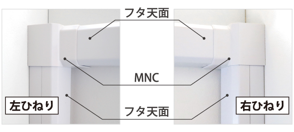ひねり90°エルボミニ「MNC」施工パターン－因幡電工（INABA DENKO）