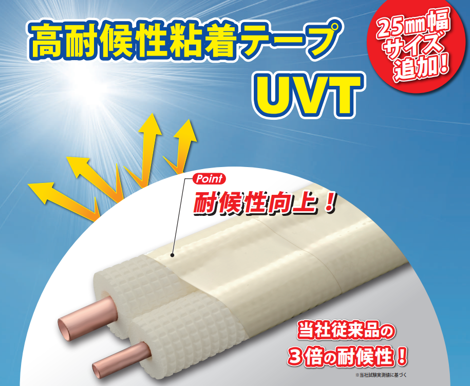 【UVT】高耐候性粘着テープｰ因幡電工