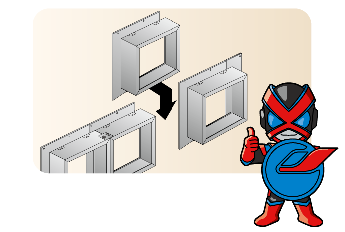 耐火マルチボックスは連結可能！