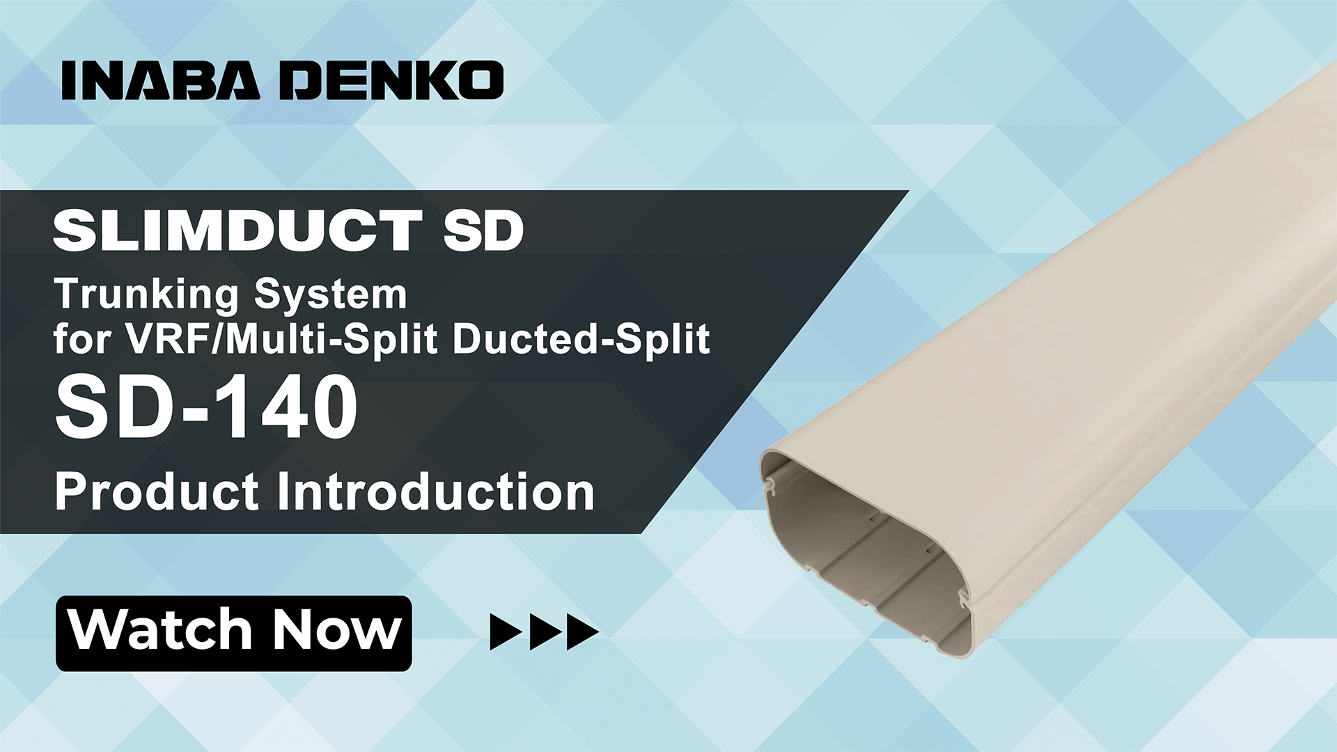 Lineset cover 140mm for Larger residential use (VRF, Multi-split, Ducted-split)