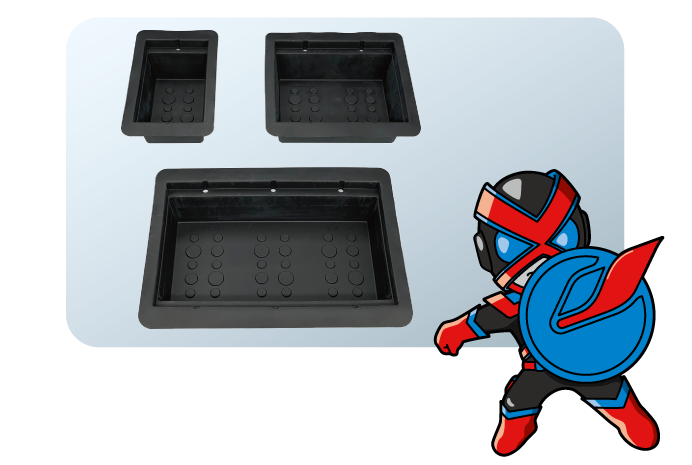 本体には熱膨張性ゴムを使用！