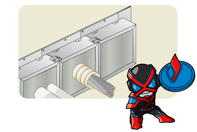 将来配管のスペースを確保！