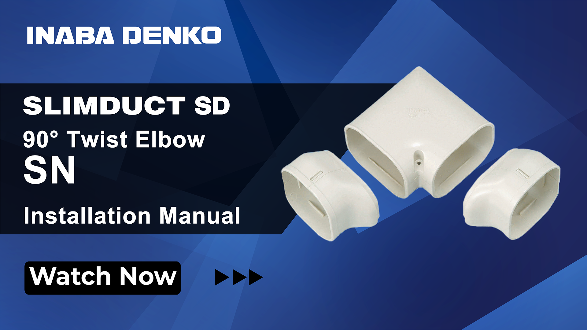 Twist elbow Slimduct  fitting